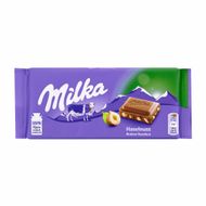 Barra De Chocolate Importado Com Avelã Milka 100 G