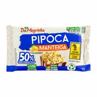 Pipoca Para Microondas Integral Manteiga Com Sal Marinho Da Magrinha 90 G