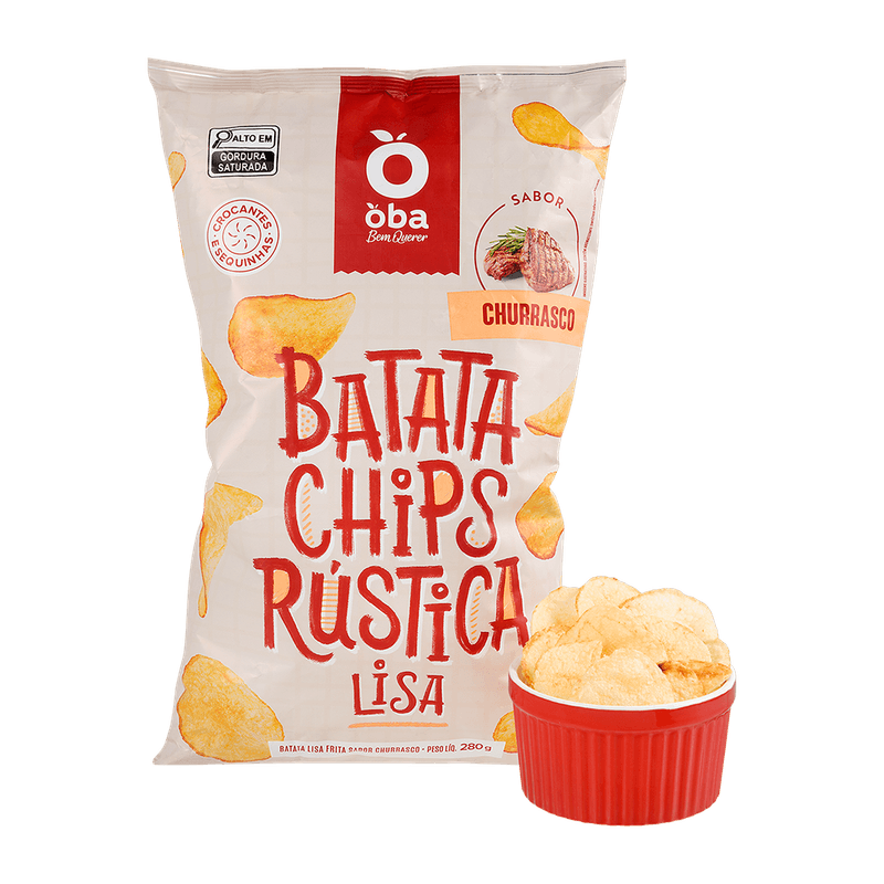 Batata-Chips-Rustica-Lisa-Sabor-Churrasco-Oba-Bem-Querer-280-G