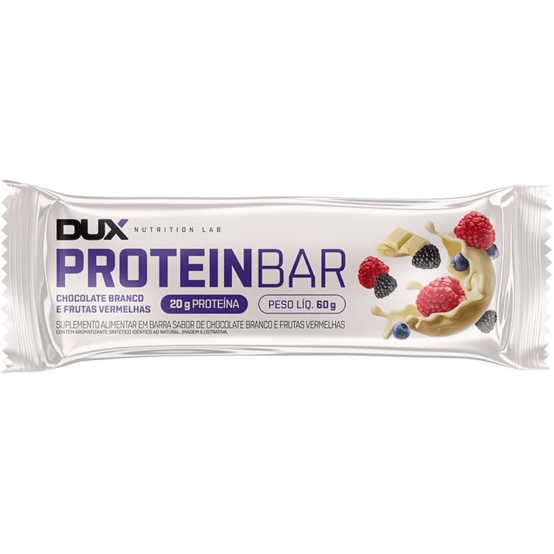 Barra-Proteica-De-Chocolate-Branco-E-Frutas-Vermelhas-Protein-Bar-Dux-Nutrition-60-G