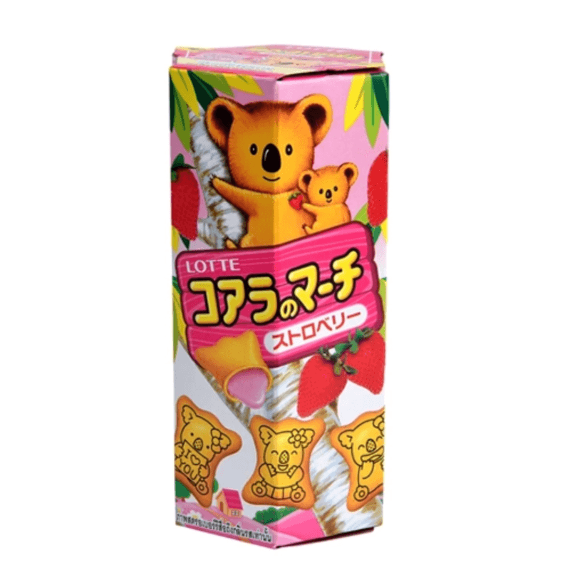 Biscoito Koala Recheio Morango Lotte 37 G