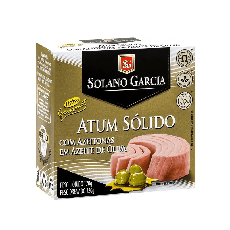 Atum Solido Com Azeitonas Em Azeite De Oliva Solano Garcia 170 G