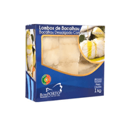 Lombo De Bacalhau Dessalgado Congelado Macro 1kg