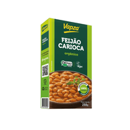 Feijão Carioca Orgânico  Cozido Vapza 250 G