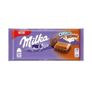 Barra De Chocolate Importado Oreo Brownie Milka 100 G