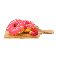 Donut Recheado Frutas Vermelhas Cobertura Amarela Melhor Bocado 2 Unidades 65 G
