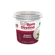 Queijo Burrata De Búfala Creme Imersa Bom Destino 200 G