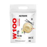 Whey Concentrado W100 Baunilha Nutrata 900 Gr
